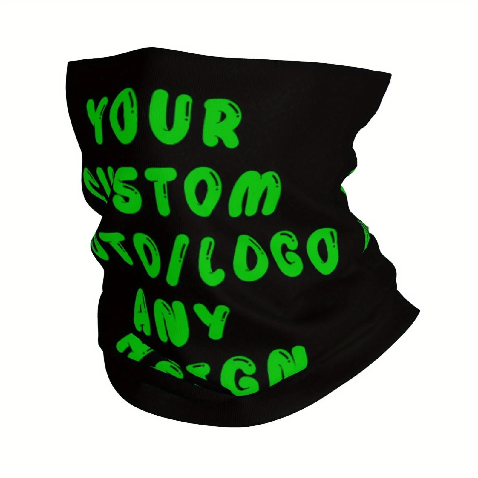 Custom Your Design Here Bandana Winter Neck Wrap Face Scarf for Hiking Personalized Customized Logo Printed Gaiter Headband