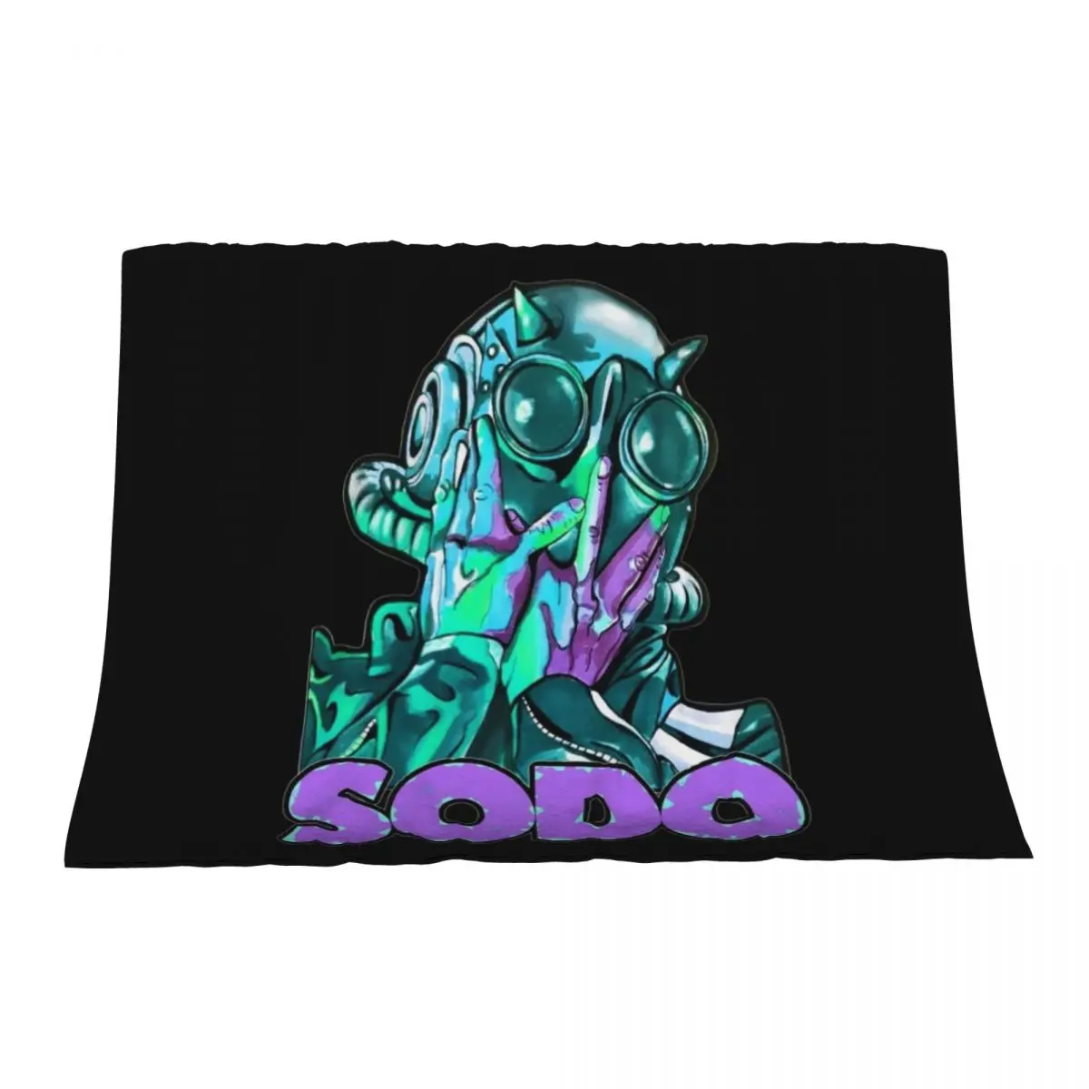 

Sodo- green Throw Blanket Large Decorative Beds Tourist Luxury Designer Blankets