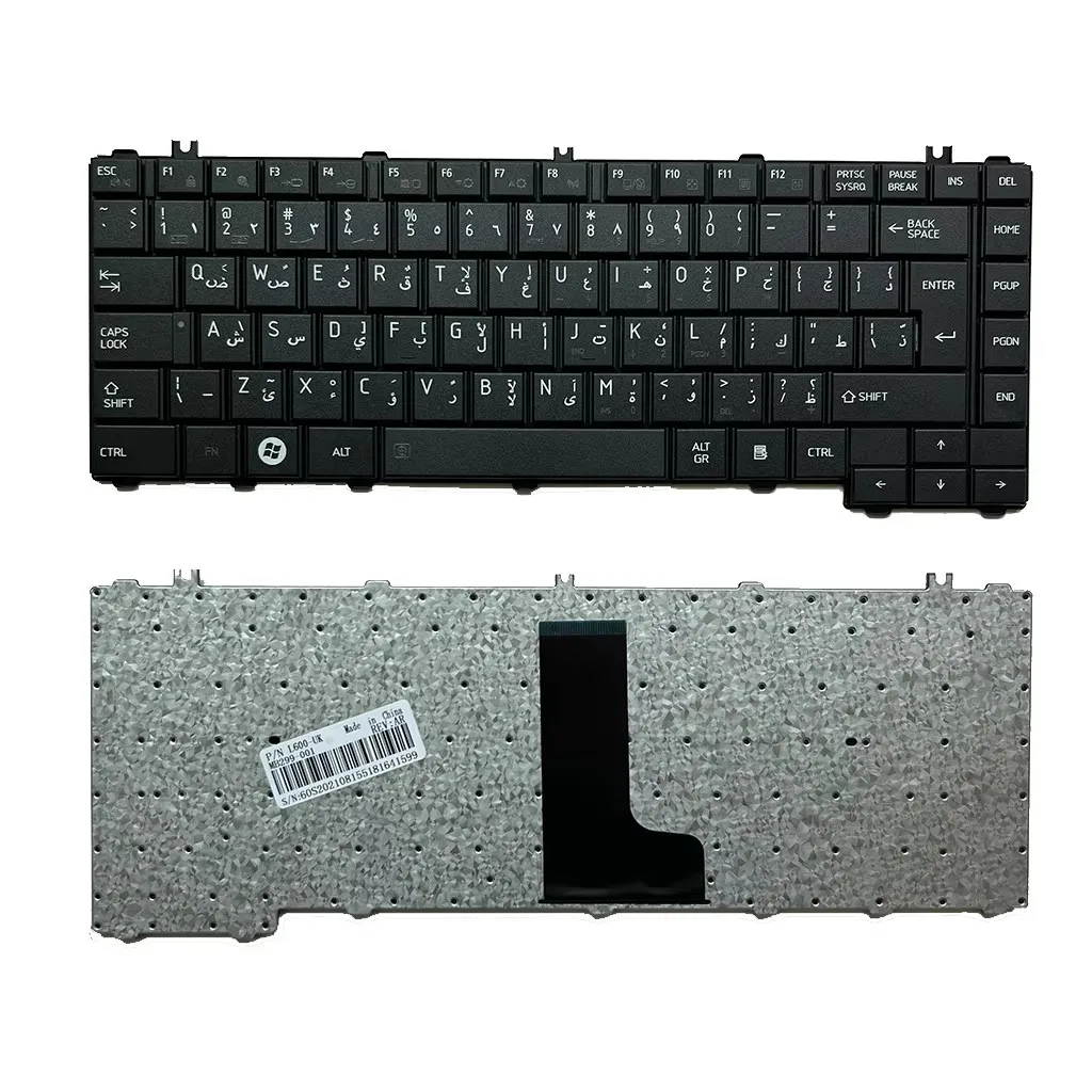 C600 Arabic Keyboard For Toshiba L640 L600 L630 C640 C645 L700 L730 L645 C600D L600D L740 L745 L745D