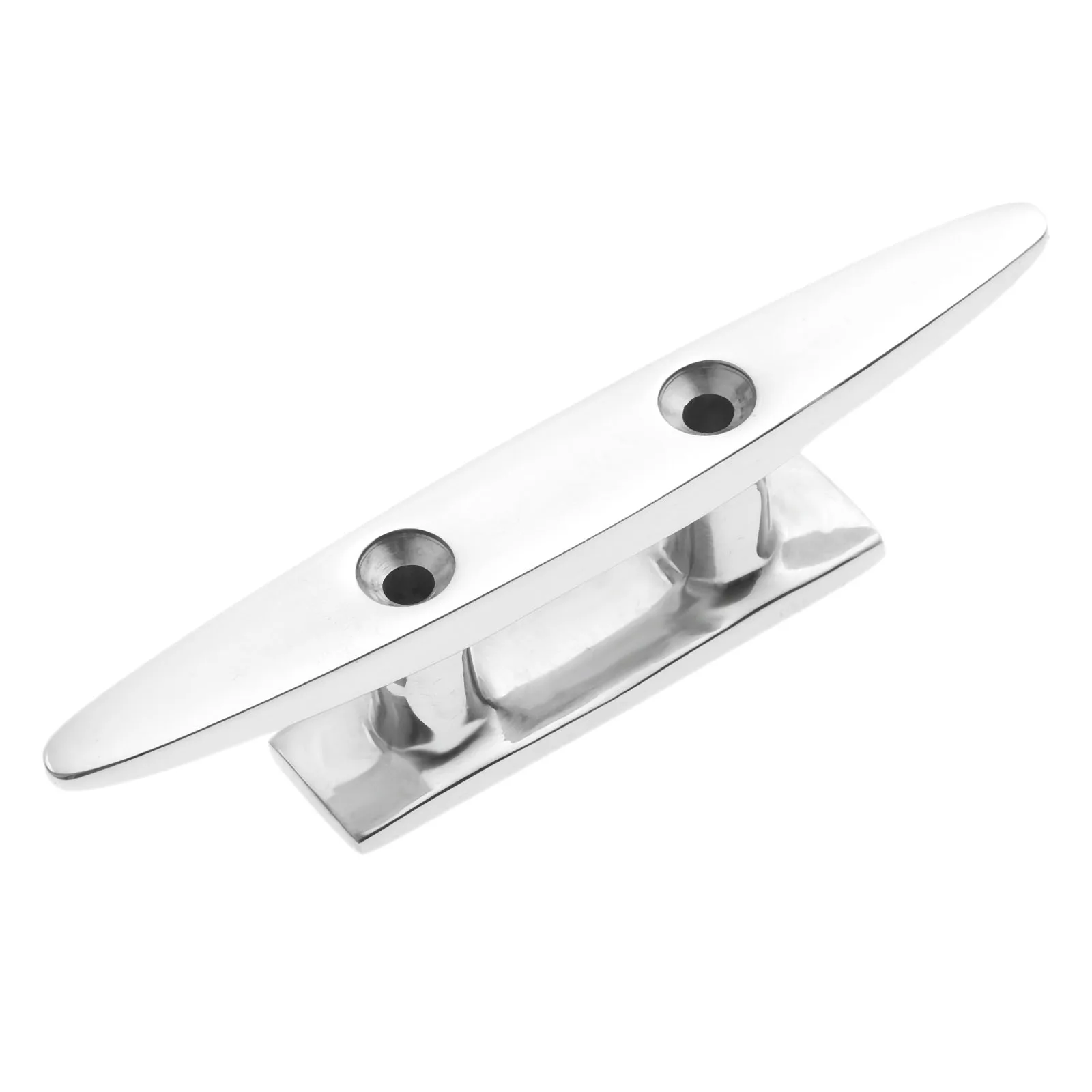 1Pc สแตนเลสสตีลแบนต่ำ Cleat 100มม.4นิ้ว Deck Hollow เปิดฐาน Cleat Flush Mooring Cleat สำหรับ marine เรือผูกเชือก