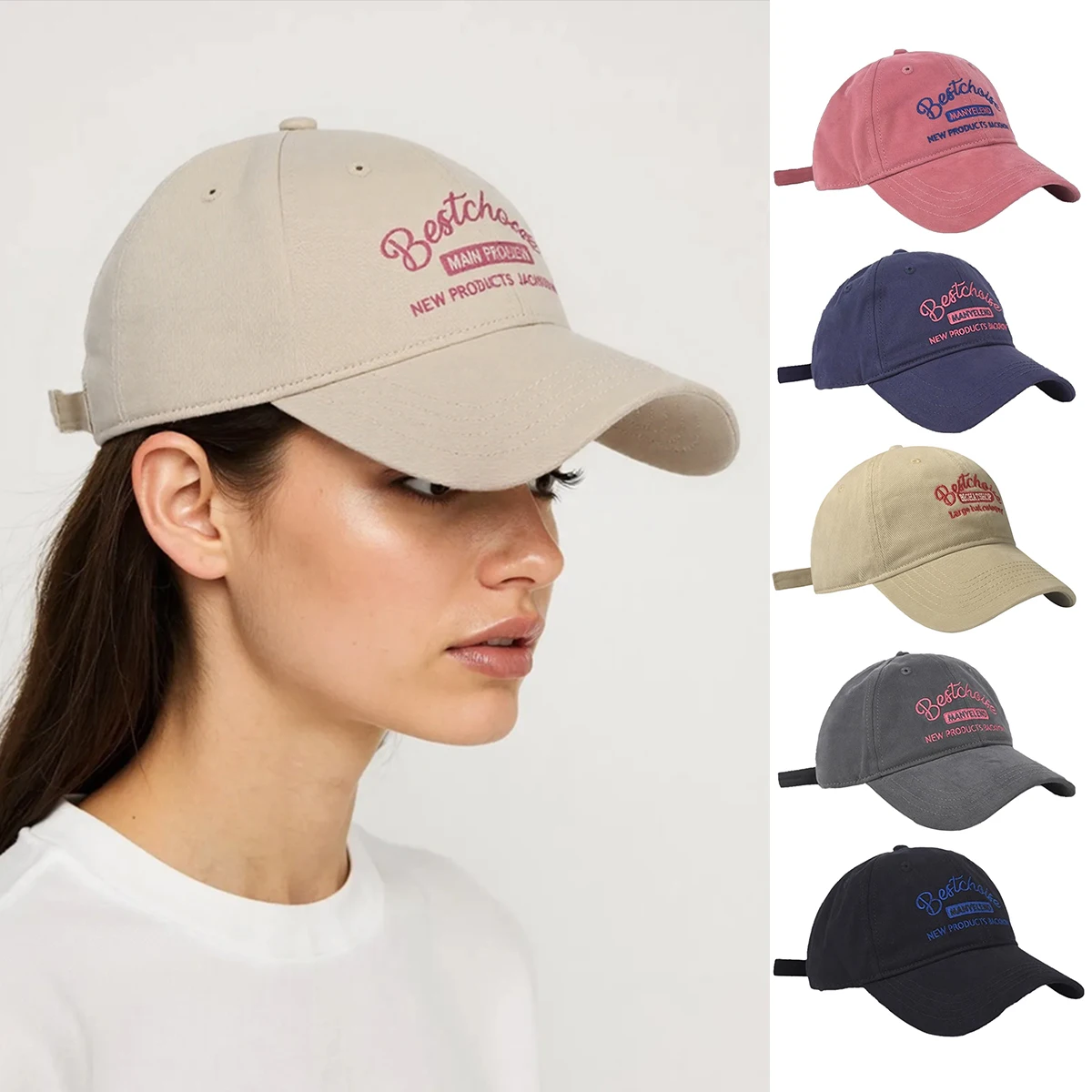 

Hat, Baseball Cap Face Saving Duckbill Cap Original American Retro Versatile Soft Top