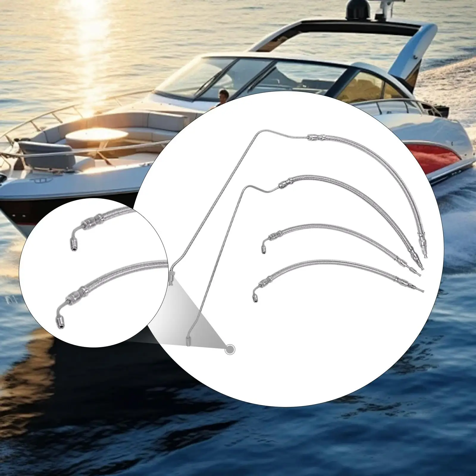 

Комплект шлангов гидравлического цилиндра Trim Tilt 32-864588, замена, практичная нержавеющая сталь и старная плата Marine 32-864589