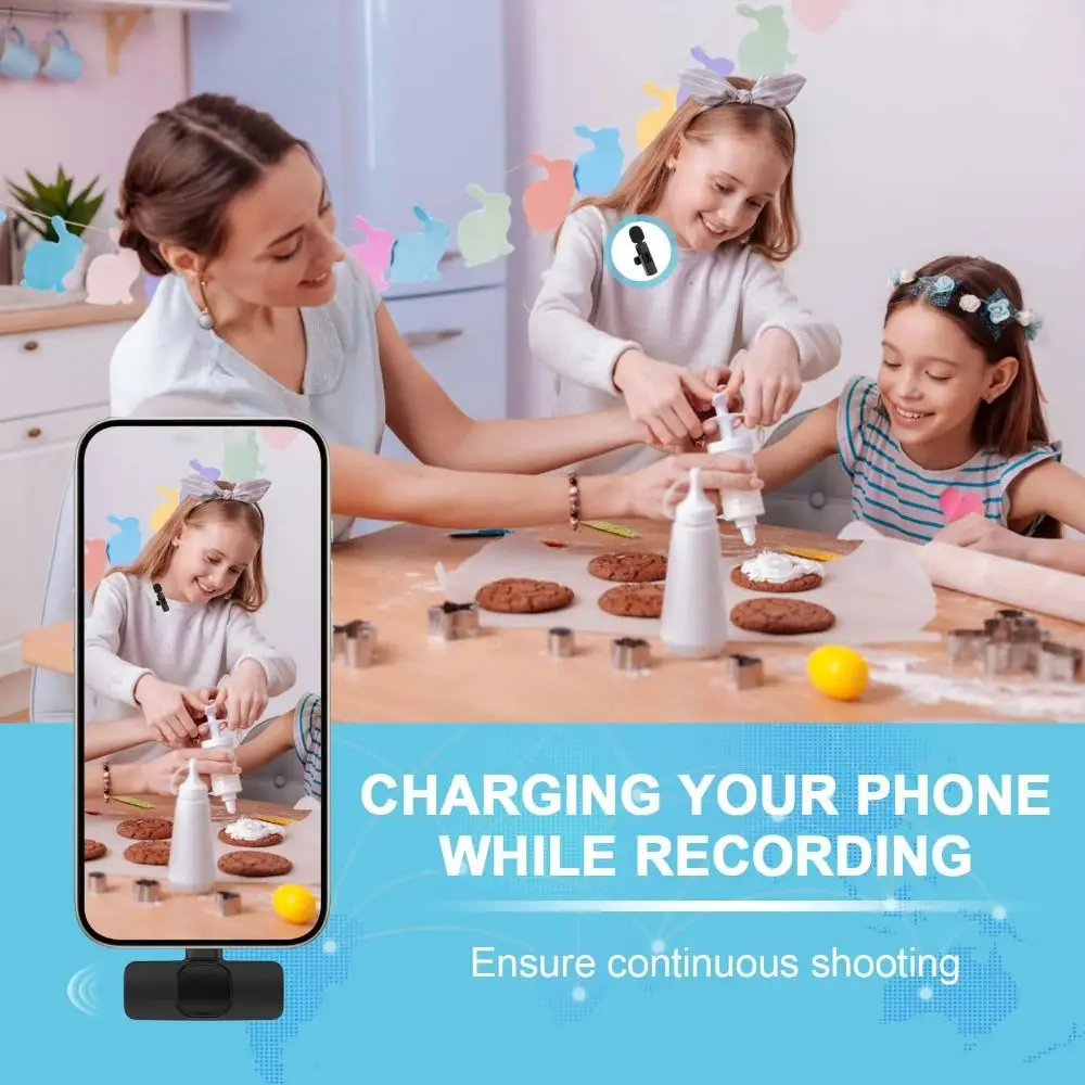 

Noise Reduction K9 Mini Lavalier Microphone Professional Wireless Mini Lapel Mic Black Portable Wireless K9 Microphone Laptop