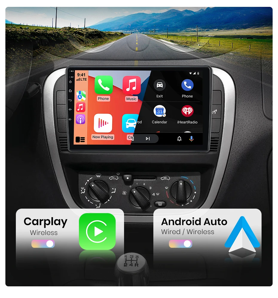 AWESAFE Kabelloses CarPlay Android Radio für Citroen C2 C3 2001-2010 mit GPS-Navigation Bluetooth WiFi Schnellstart DSP FM Plug & Play – Detail 11