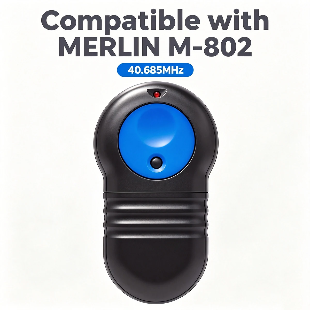 Compatible Merlin M-802 M802 40.685MHz Garage Door Remote Control Big Blue Button 2 Button Transmitter for Legacy Merlin Openers