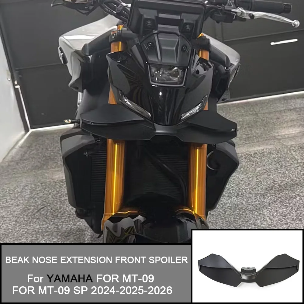 Für YAMAHA MT-09 MT09 MT-09 SP 2024-2025-2026 Motorrad Vorderrad-Schutzblech Schnabelverlängerung Frontspoiler Untere Lippe