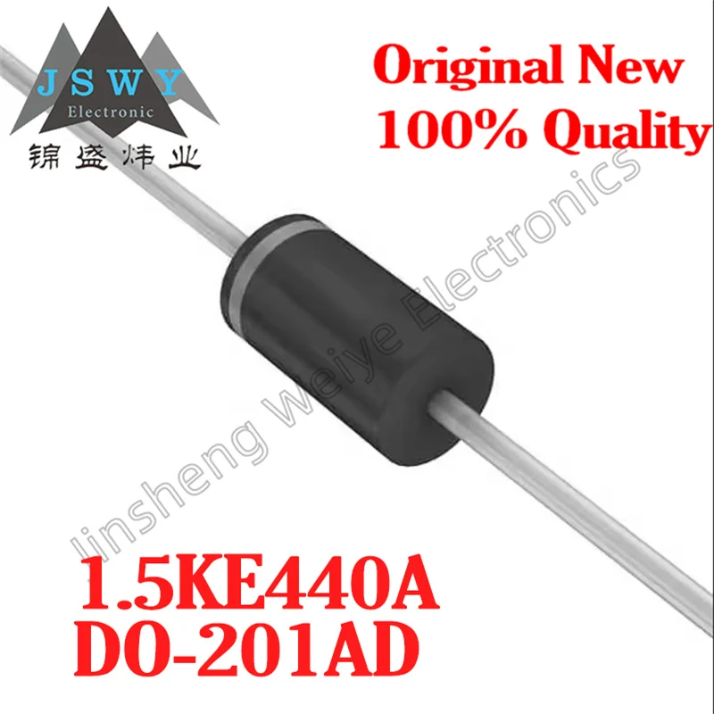 

(50/200 pieces) 1.5KE440A DO-201/Transient Voltage Suppression (TVS) Diode Chip/Brand New Original Stock Electronics