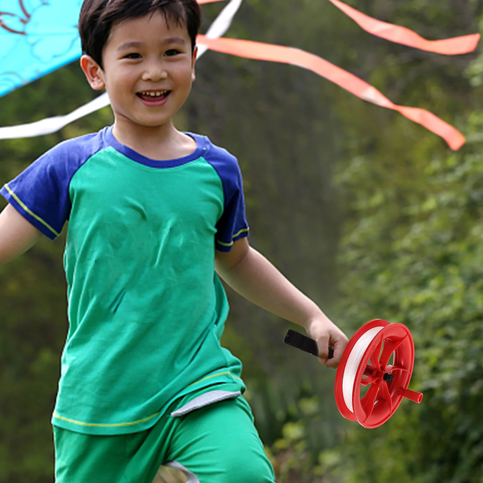 

2pcs Kite Reel Winder 100m Line Red Spool Lightweight Portable Kite Accessories Outdoor Sports Tool for Kids Adults Beginners