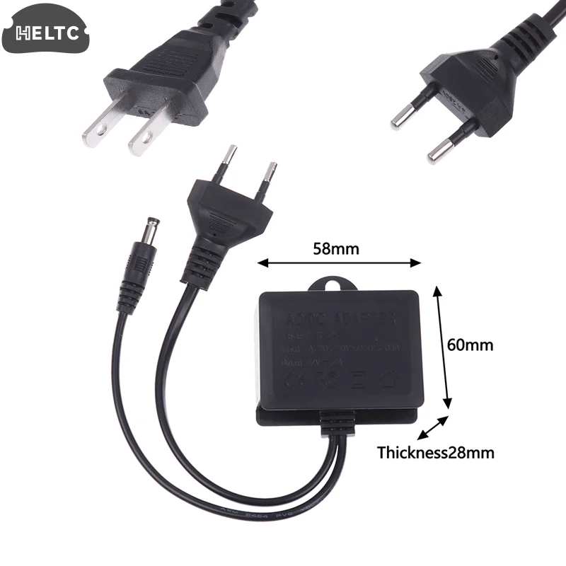 1x EU US 12V 2A adapter  Waterproof IP66 For Camera Power AC Outdoor 100V-240V Converter Adapter DC 2000mA LED Supply EU US Plug