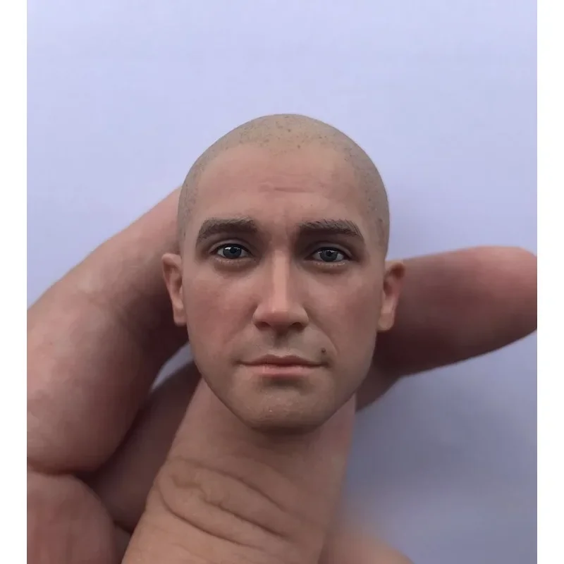 1/6 Scale Europe Male Soldiers Bald Head Sculpt New York Police Head Played Model for 12in Action Figure Collection Hobby Toy