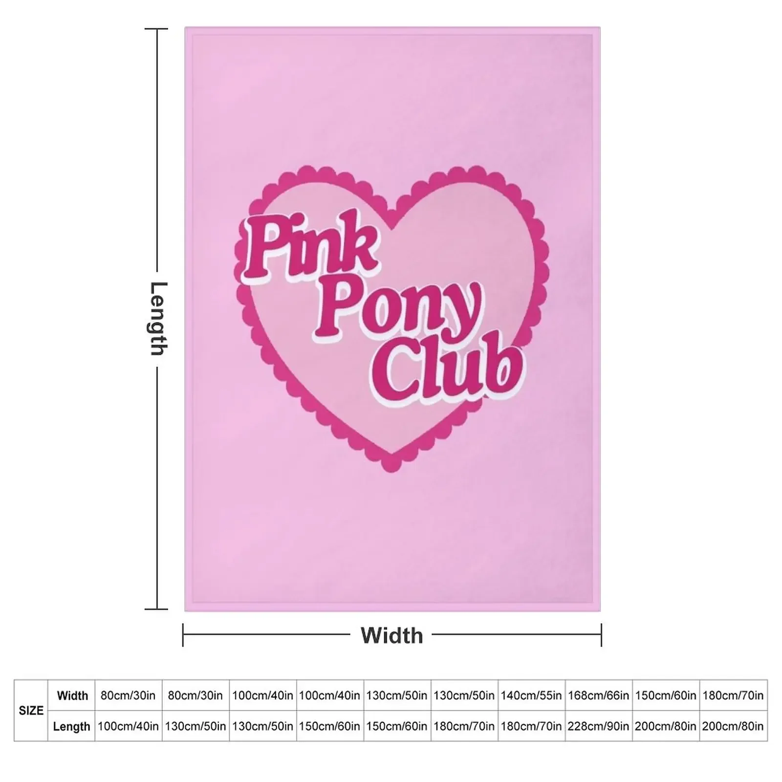 Chappell Roan Pink Pony Club Throw Blanket couch cozy soft plush fuzzy picnic outdoor blanket