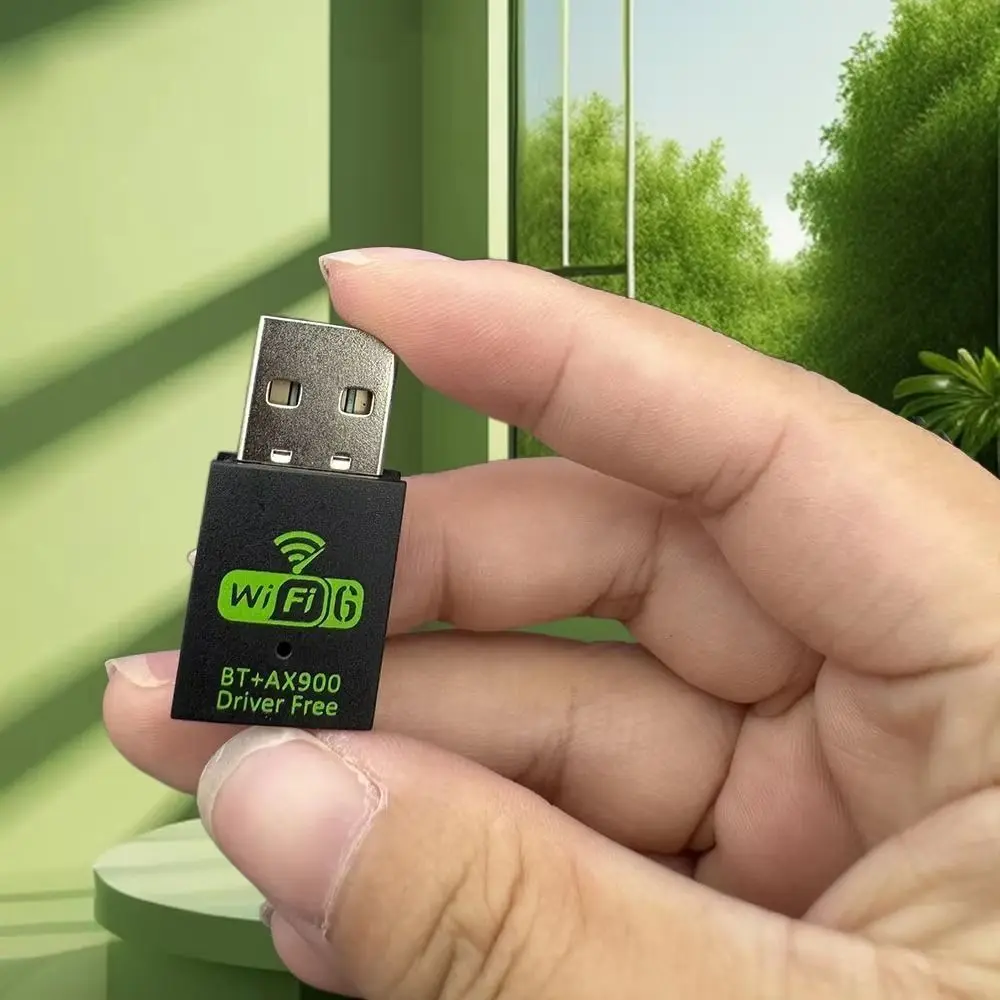 Receptor WiFi Adaptador de rede Wifi AX900 Bluetooth 5.3 WLAN Dongle Dual Band Driver grátis Receptor WiFi