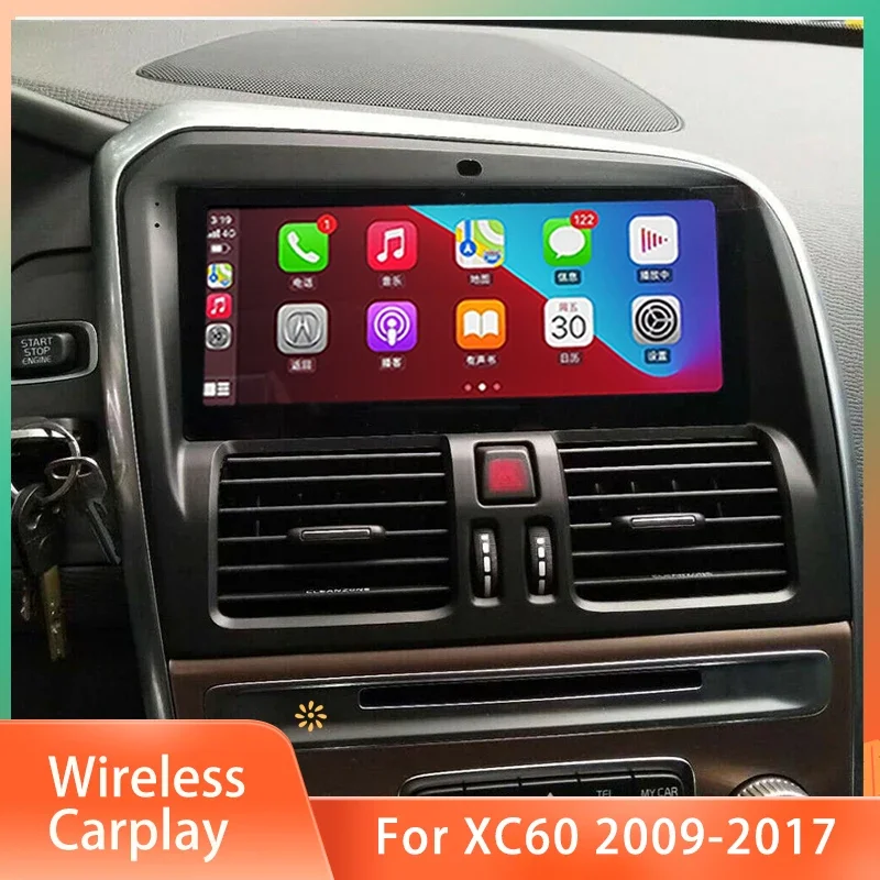 

Android 13 Car auto Radio Stereo For volvo XC60 2009 2010 2011 2012 2013 2014 2015 GPS Navigation multimedia apple carplay