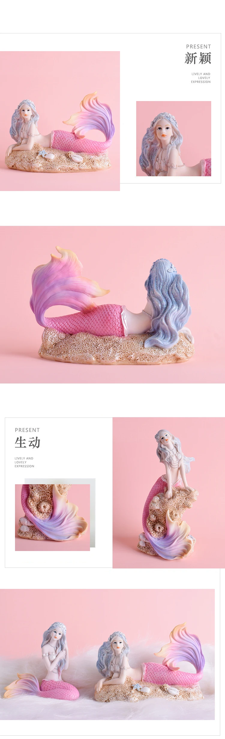 Nordic Meerjungfrau Prinzessin Dekoration Hause Dekorationen Für Zuhause Freundinnen Geburtstag Geschenk Haus Dekoration Nordic Dekoration Hause – Detail 5
