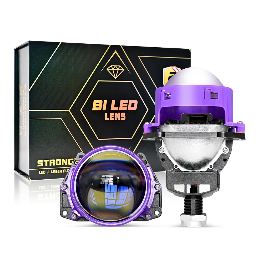 

140W 3-Inch LED Headlight Bi-Beam Projector H4 H7 Dual Lens No Damage Fit Motorcycle Universal Penetration Car Accessories