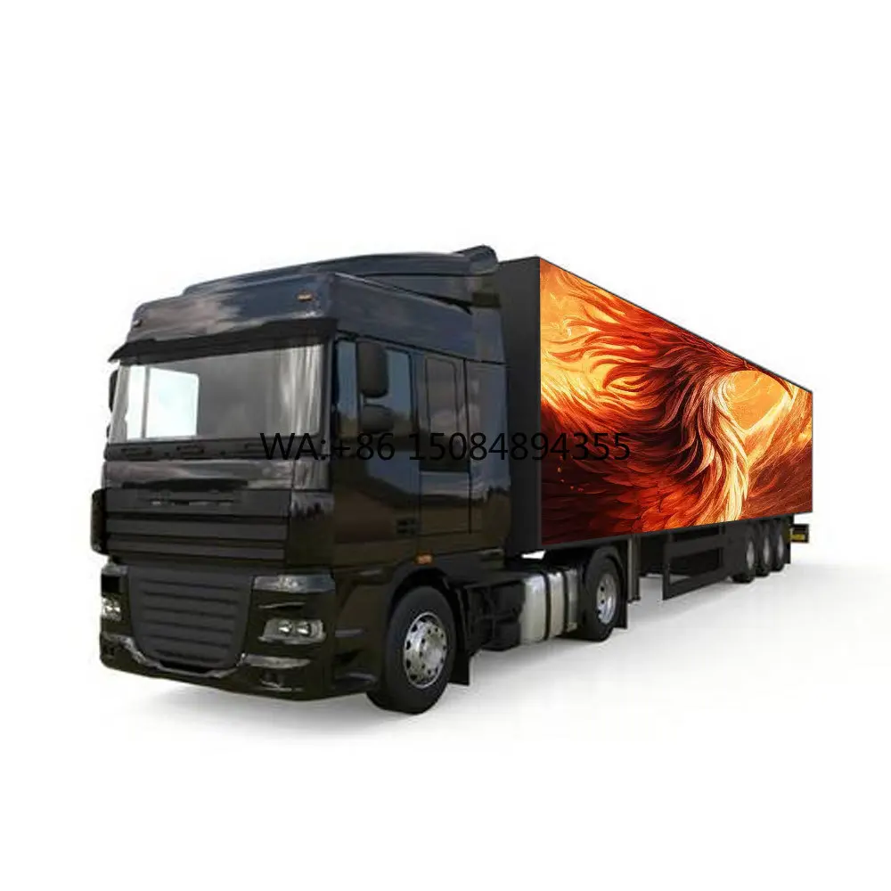 

Large HD Digital Billboard Sign Mobile Truck Outdoor P4.8 Mobile Advertising Led Screen /Vehicle/Van/Trailer/ Mounted Truck