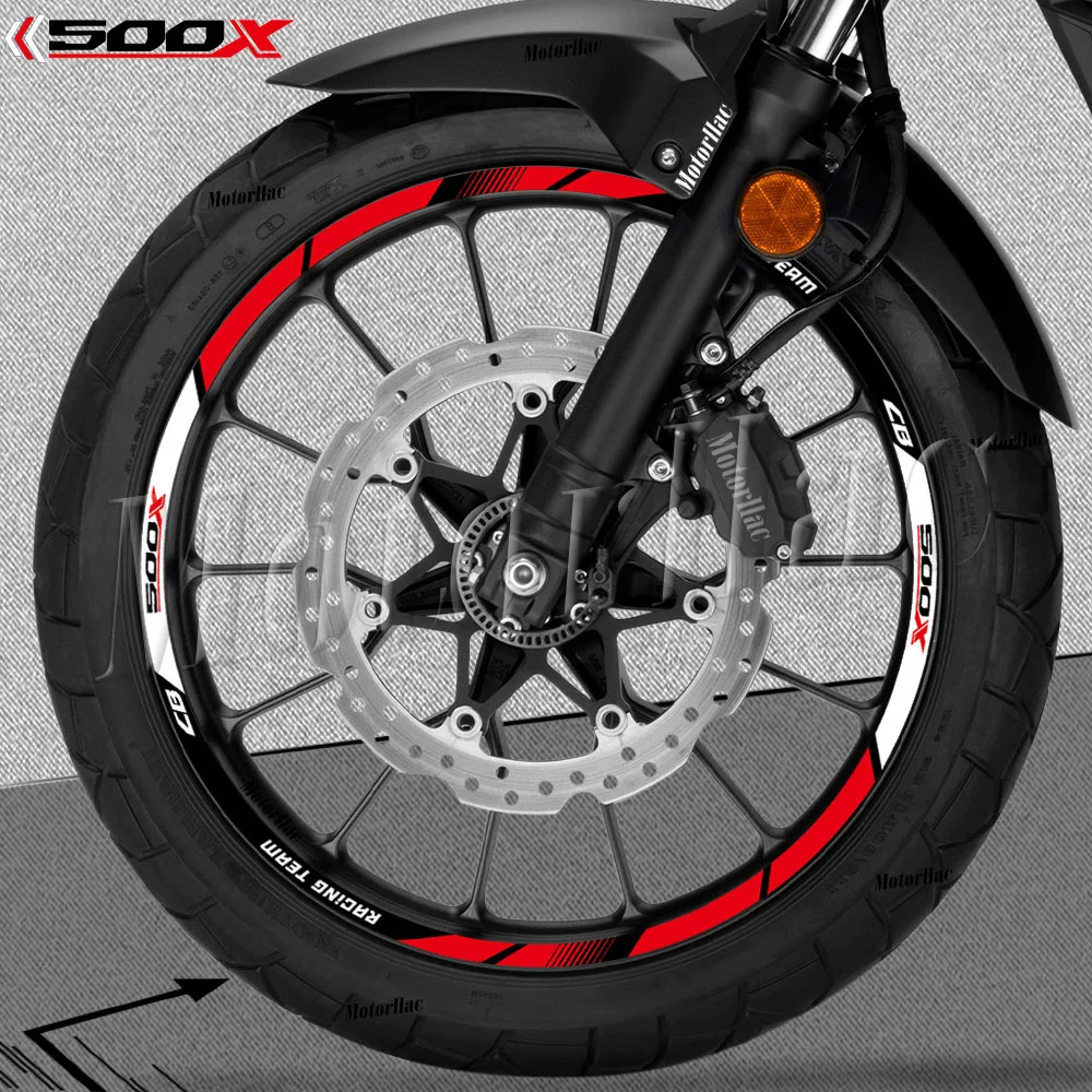 For CB500 X CB 500X 2019-2023 Reflective Motorcycle Wheel Rim Stickers Decals CB500X Stripe Tape Accessories Waterproof