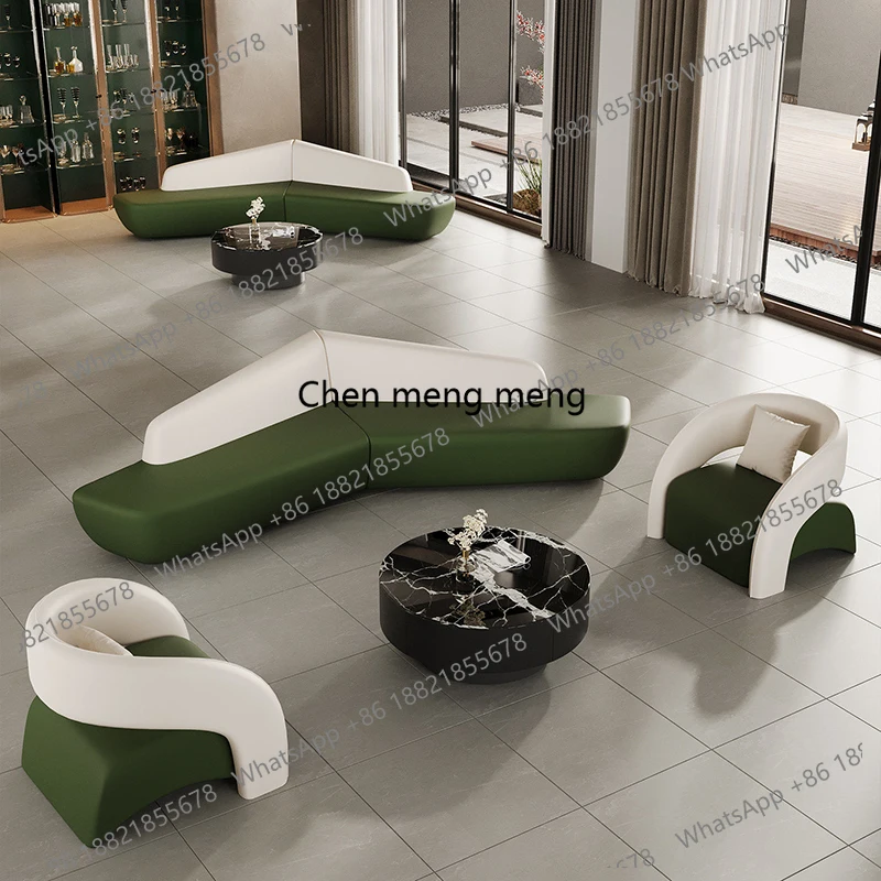 

Italian Minimalist Beauty Salon Sofa Nordic Creative Hotel Lobby Reception Sofa Commercial Furniture
