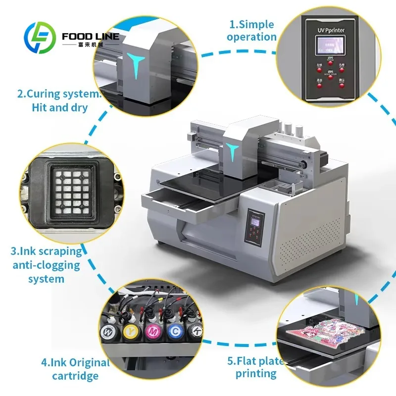 Customized A3 Multifunctional Edible Food Printer - Direct Printing for Macaron, Cake & Chocolate & More
