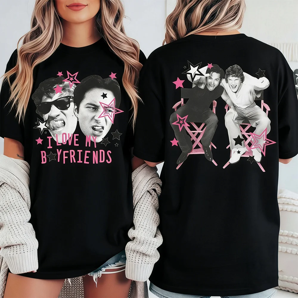 Heated Rivalry I Love My Boyfriends 2 Side Printed T-Shirt Unisex short-sleeved retro street Y2K casual fashion tops clothing