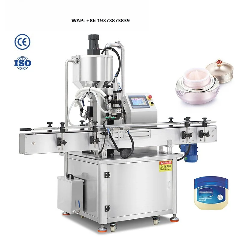 ZONESUN ZS-WCHJ1C Automatic Single Head Vaseline Cosmetic Heating Thick Paste Constant Temperature Filling Machine With Mixer