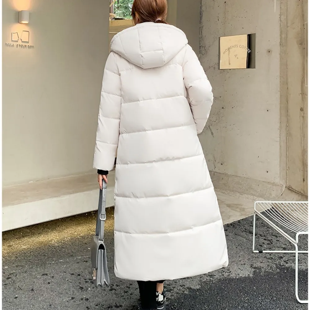 Winter Warm Thicken Jackets Puffer Coats Casual Long Clothes Loose Outerwear