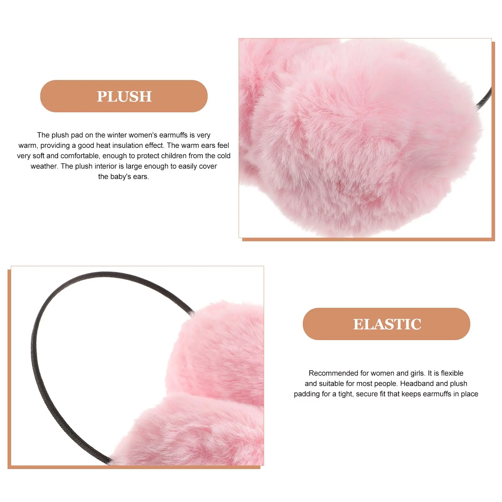 マフイヤーマフ冬イヤーウォーマー女の子女性屋外イヤーマフカバー居心地の良いソフトアクセサリー