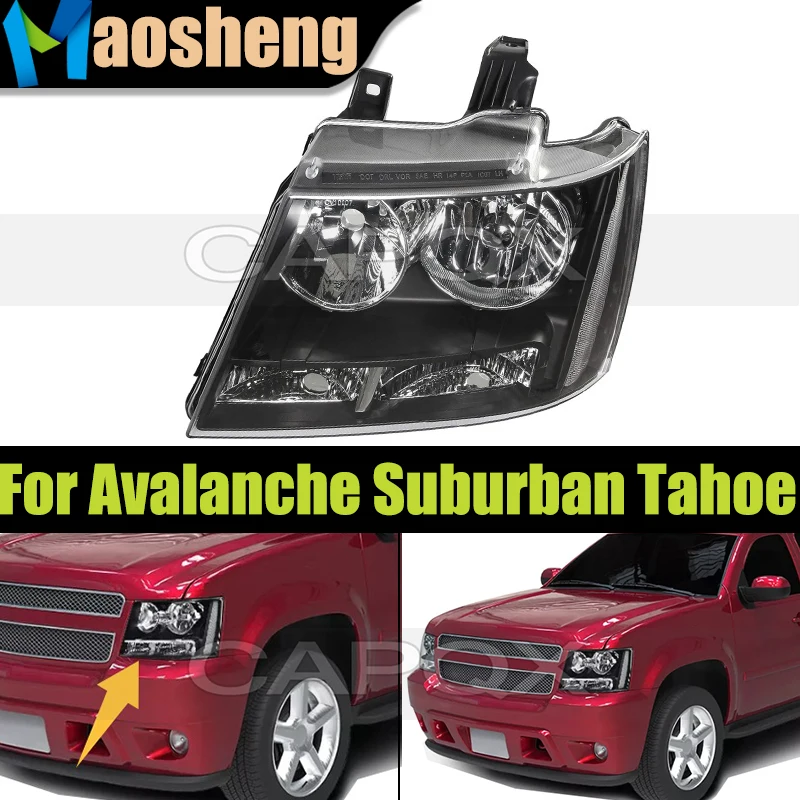 

Front Headlight Headlamp For Chevrolet Avalanche 2007-2013/Suburban Tahoe 2007-2014 Head Lamp Head Light