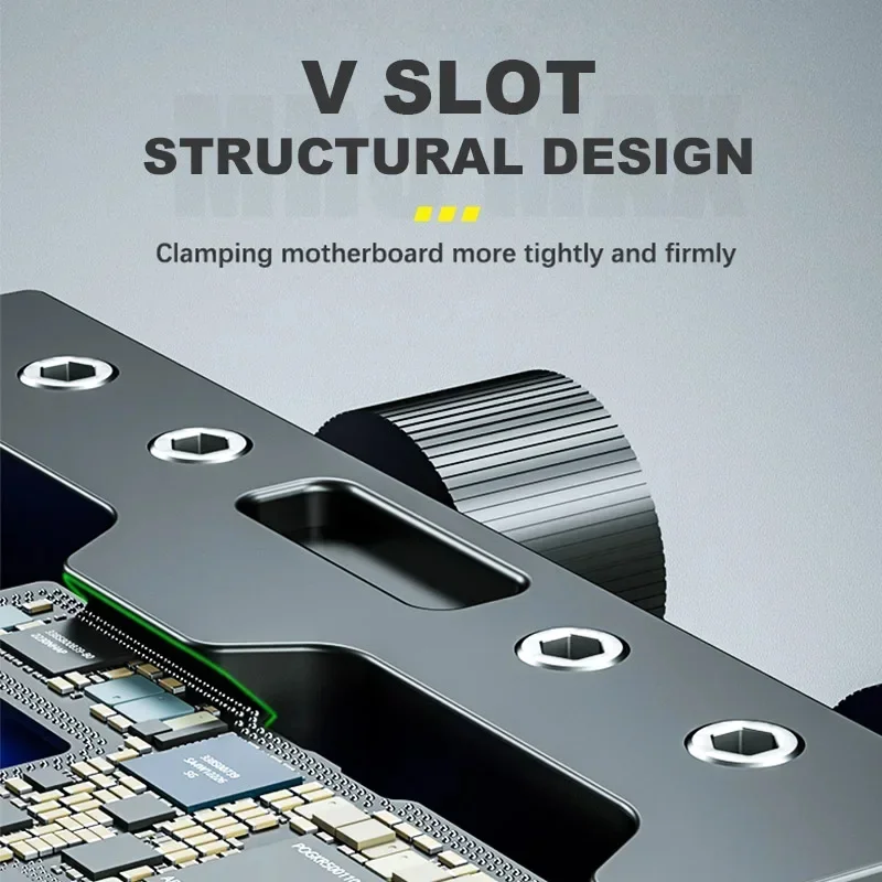 MECHANIC MR6 Max Multifunctional PCB Repair Fixture Universal Double Shaft For Motherboard IC Chip Soldering Repair Tools Clamp