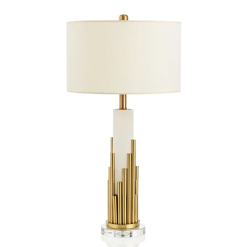 Modern simple metal living room decorative table lamp personalized hotel warm bedroom