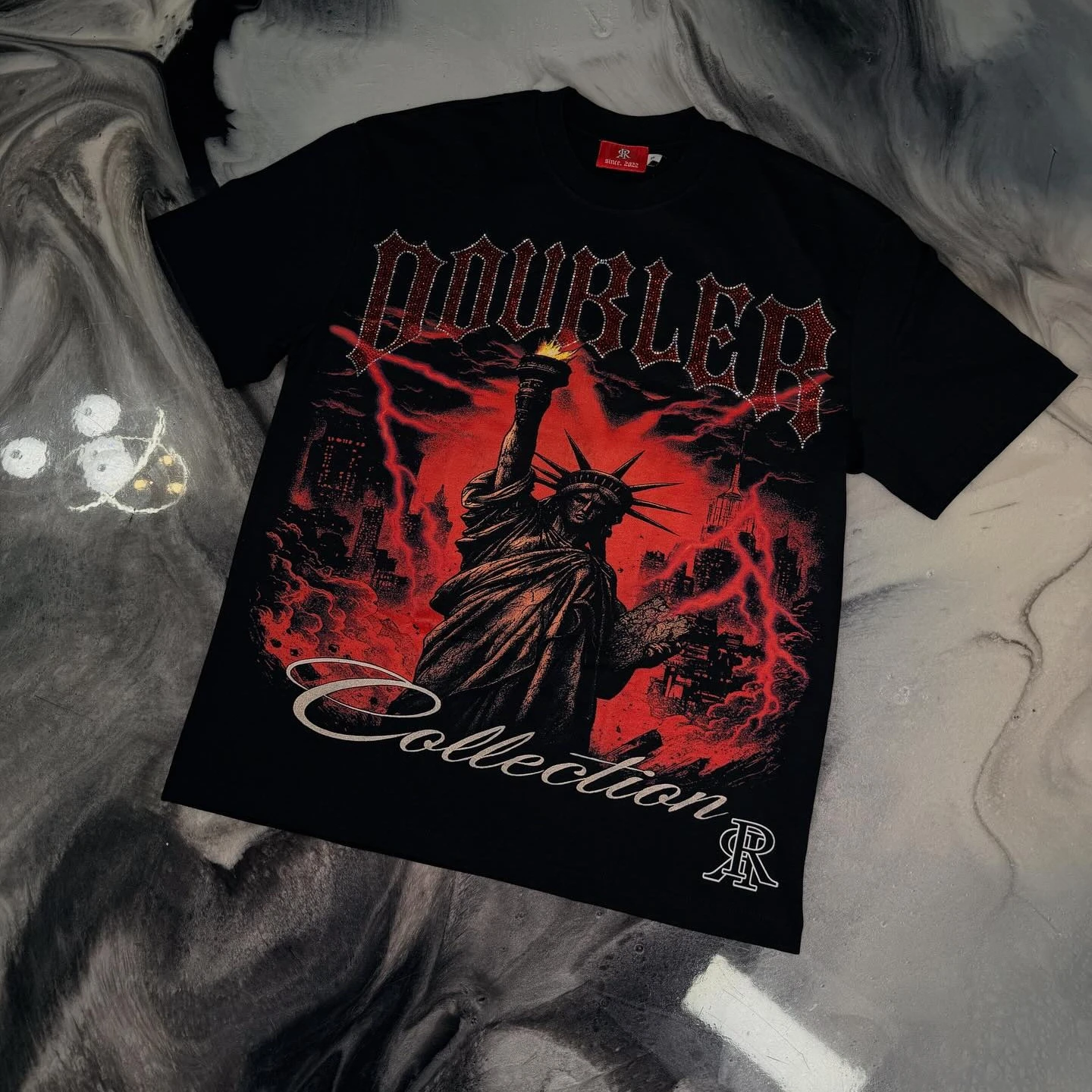 

Y2k 2000s Statue of Liberty Diamond Graphic T Shirts Vintage Casual Streetwear Goth Cotton Gothic Harajuku Oversized T Shirt