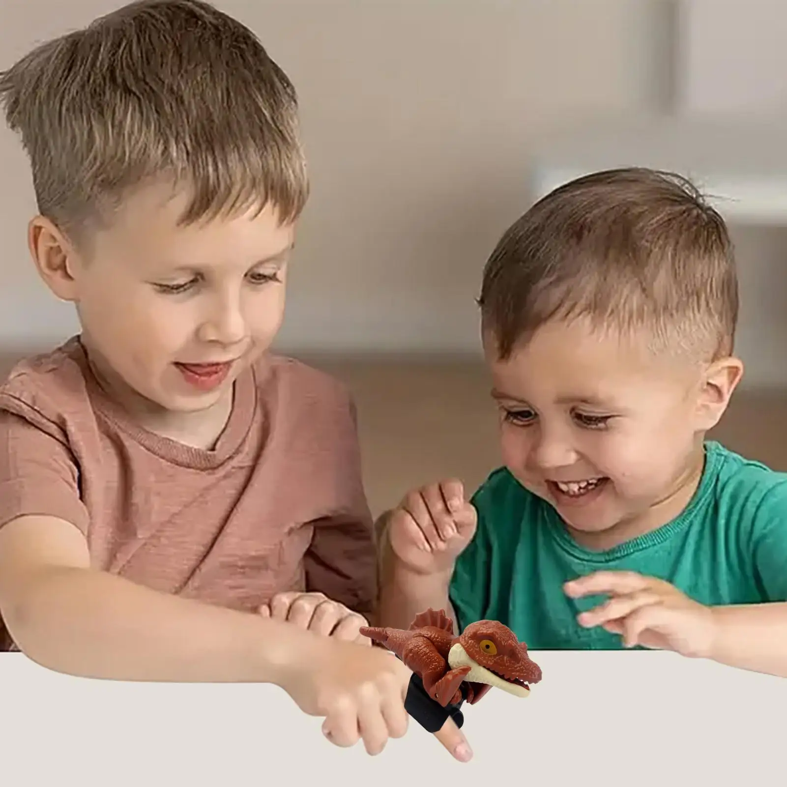 Marionnette à doigt dinosaure Animal marionnette à doigt jeu de dinosaure figurines réalistes du bout des doigts nouveau jouet étrange enfants garçons cadeau