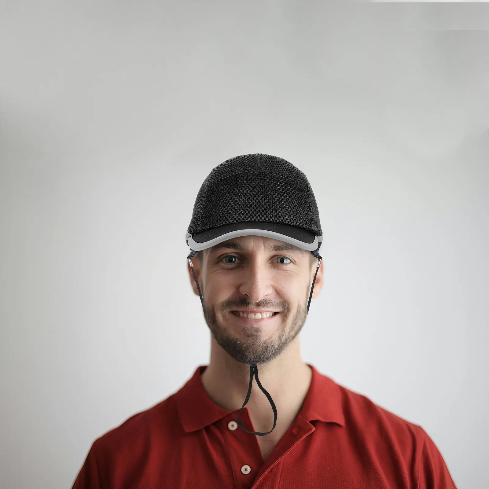 

Construction Safety Lightweight Black Ratchet Hard Hat Baseball Cap Style Worker Head Protection for Men Women