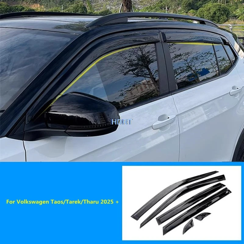 Auto Styling Fenster Tür Visier Wetter Schild Windabweiser Sonne Regen Shelter Zubehör Für Volkswagen Taos/Tarek/Tharu 2025 +