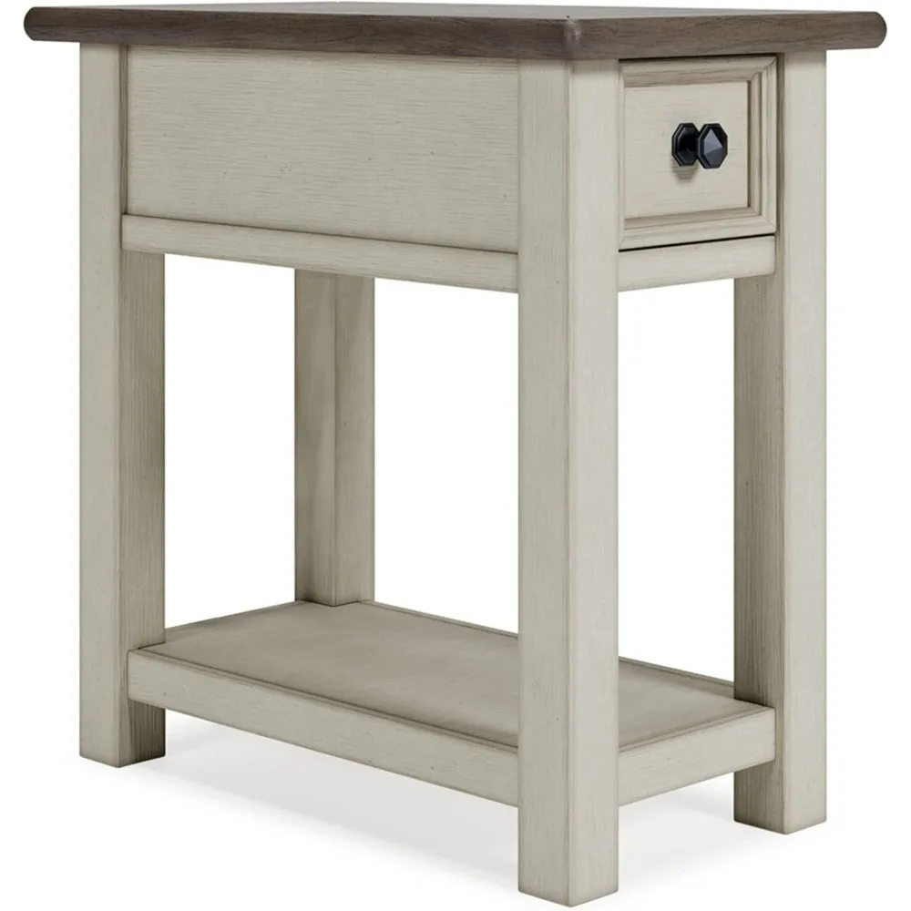 

Bolanburg Farmhouse Chair Side End Table, Light Brown & Whitewash