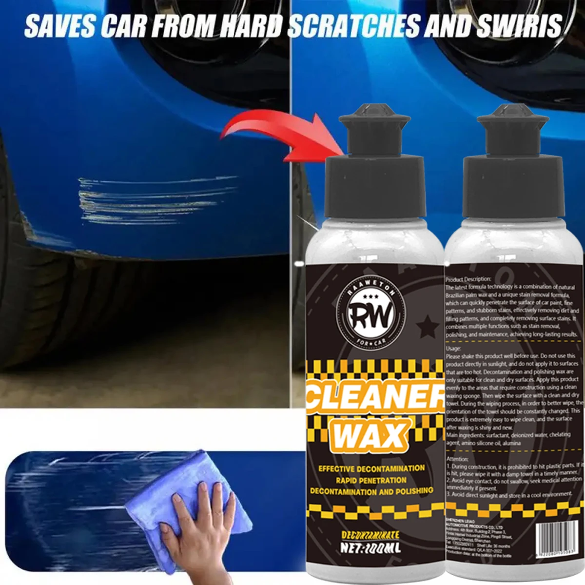 Car cleaner Car Ceramic Coating Body Polish Shine Paint Degreaser Spray Hydrophobic Shine Auto Dust Cleaner Wax Car Accessories