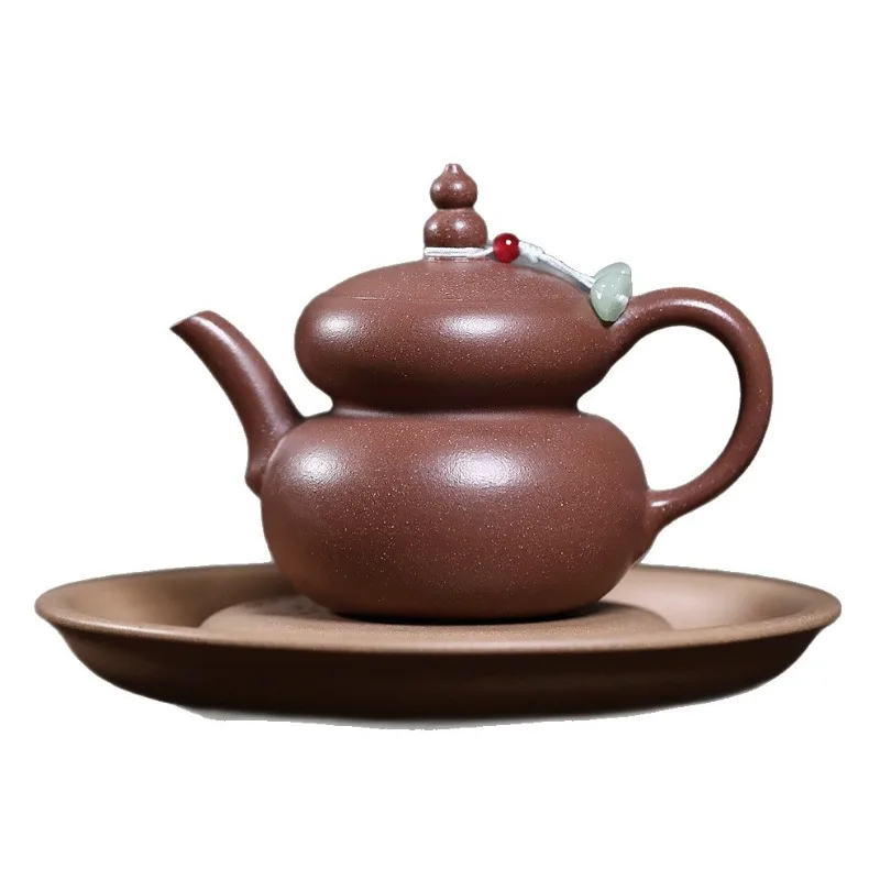 Yixing Handmade Purple Clay Teapot, Raw Ore, Tea Pot, Both Fortune and Prosperity Kung Fu Tea Set 190ml view 5