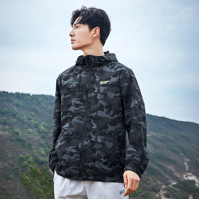 Pioneer Camp 2022 New Autumn Men\'s Camouflage Hooded Jacket Outdoor Sports Fashion Tide Zipper Jacket AJK205028
