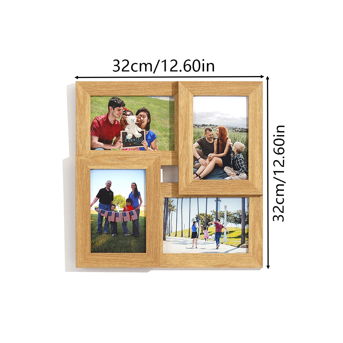 Ramki na zdjęcia 4x6, zestaw 4 ramek na zdjęcia z wieloma ramkami na zdjęcia, ramki na zdjęcia rodzinne kolaż dekoracje ścienne dla par rodzinnych