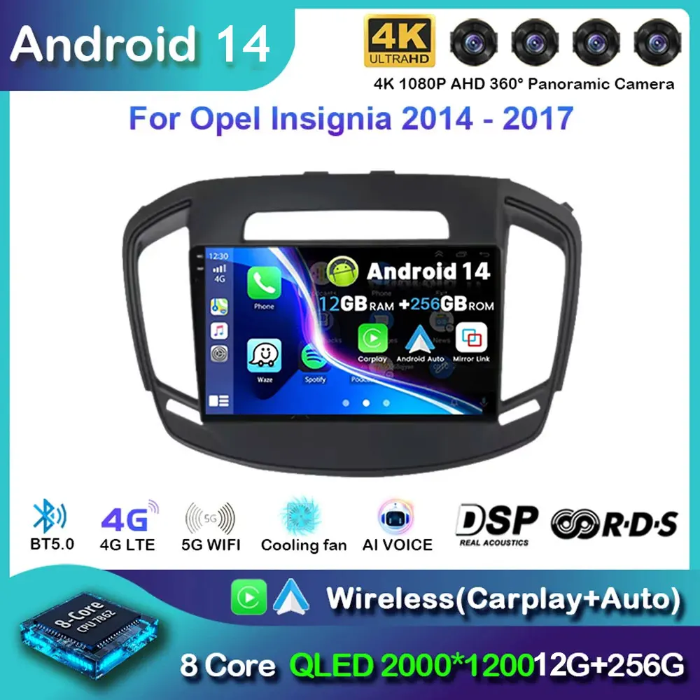 

Android15 Car Radio For Opel Insignia For Buick Regal 2013 2014 -2017 Navigation GPS Multimedia Video Player Stereo Carplay Auto
