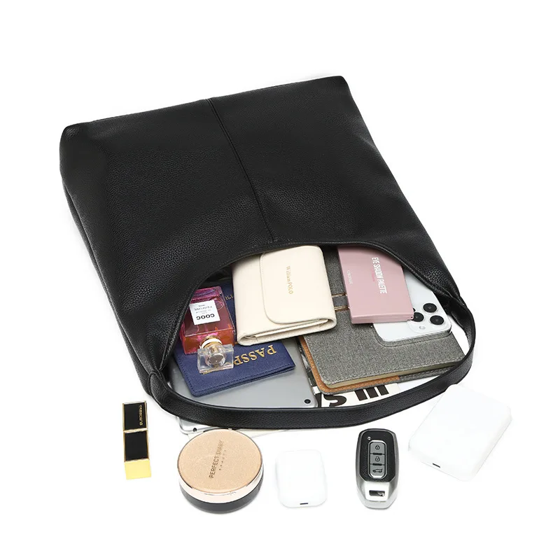 Elegant Women Tote Bag 2026 Cross Border Commuter Shoulder Bag Stylish and Roomy tote bags genuine leather women's bag