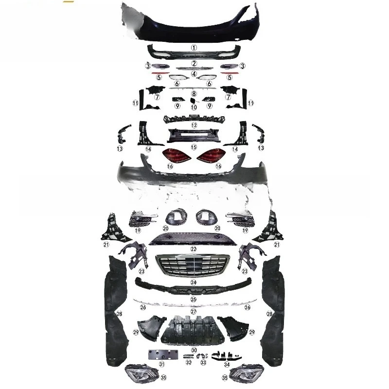 

For W222 2014-2017 to 2019 Upgrade S450 S680 S63 S65 Kit