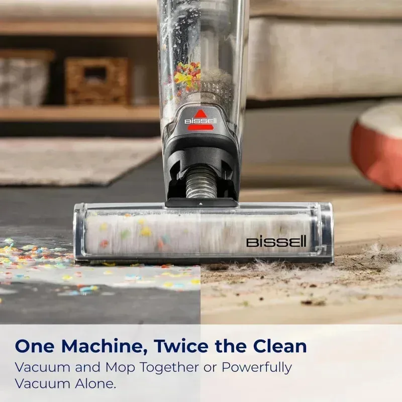 PMD4-ABISSELLS. ®   كروس ويف ®    OmniForce ™     منظف الأرضيات الصلبة متعدد الأسطح، مكنسة رطبة وجافة مع وضع مكنسة كهربائية جافة مخصصة، 3882،