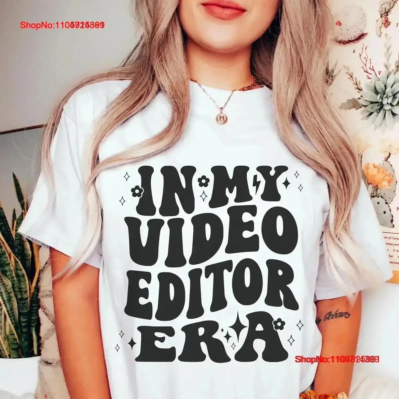 In My Video Editor Era T Shirt for an Film Filmmaker Post Production Expert Videographer vintage Washed designer clothes Soft