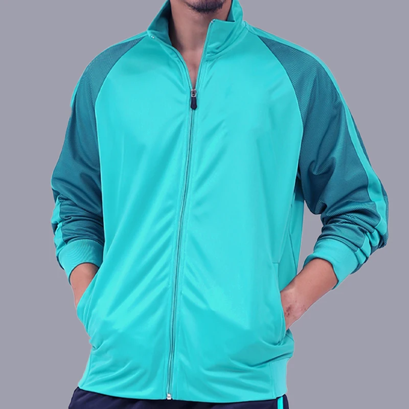 Training Patchwork Coat Stand Collar Running Outdoor Sports Hiking Soccer Fashion Jersey Breathable Mens Jogging Jacket