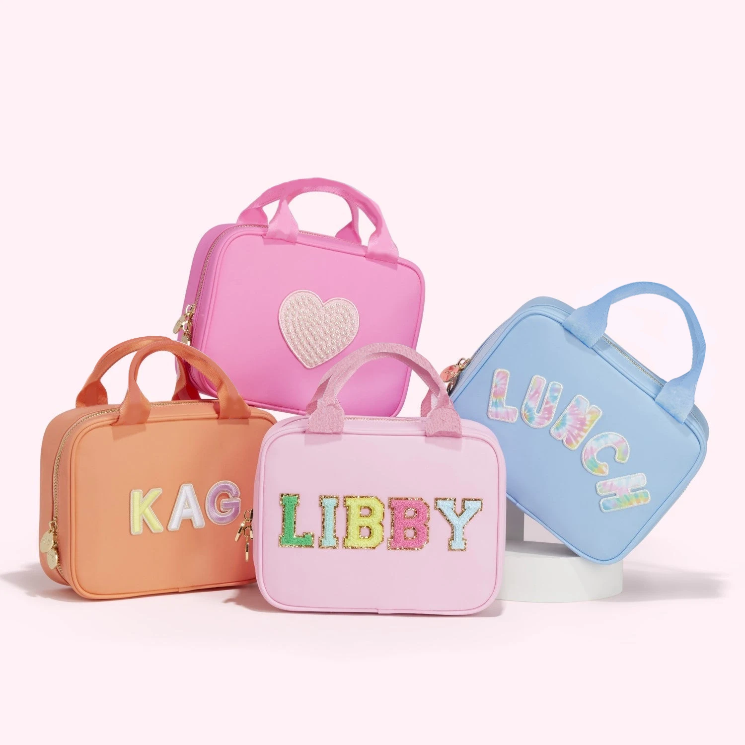 Nylon Lunch Bag for Women Kids Cooler Bag Thermal Bag Portable Lunch Box Ice Pack Tote Food Picnic Bags Color Lunch Bag for Work