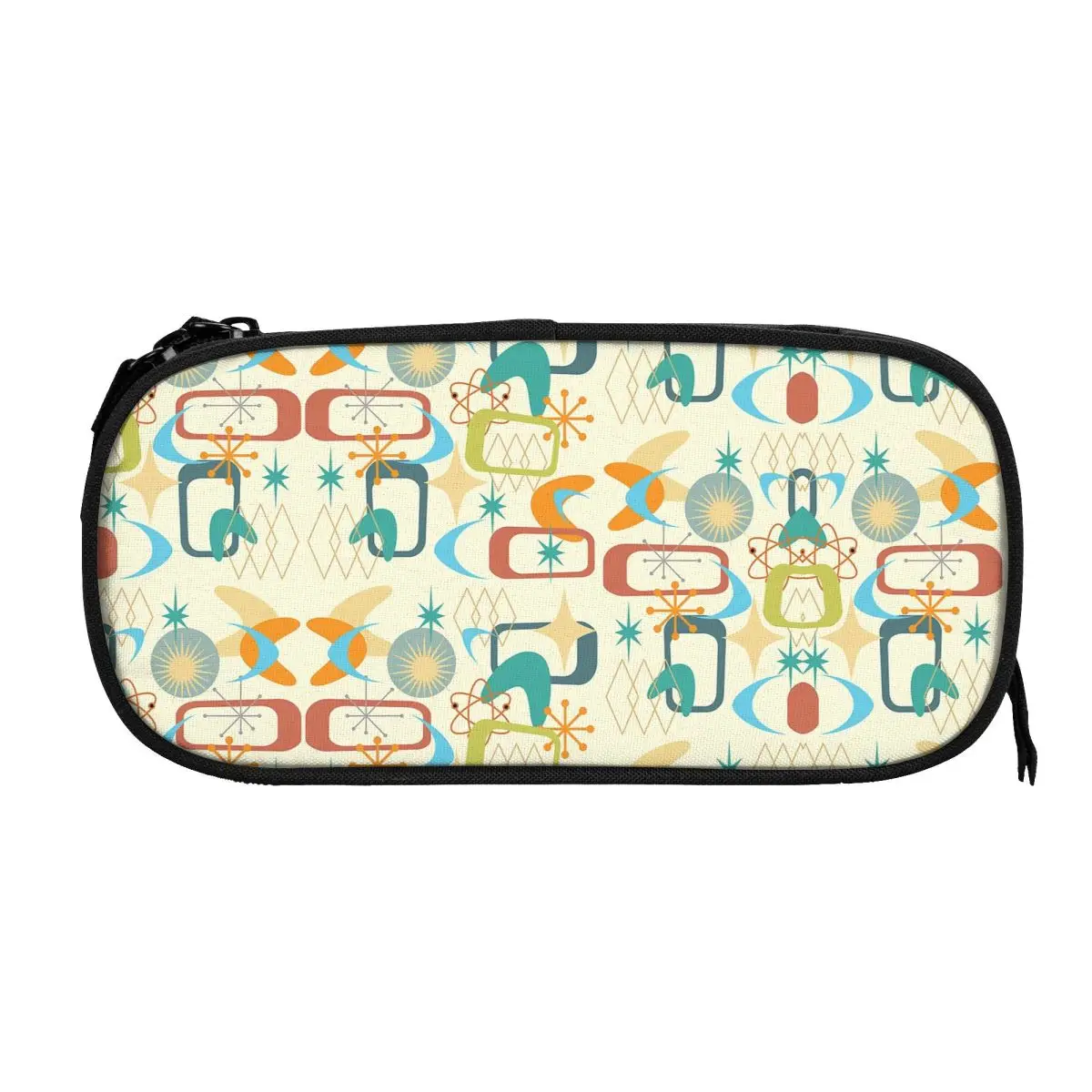 Mid Century Modern - MCM - пеналы с винтажным узором для студенческих подарков, коробка для ручек, сумка для карандашей, большая вместительная сумка для карандашей