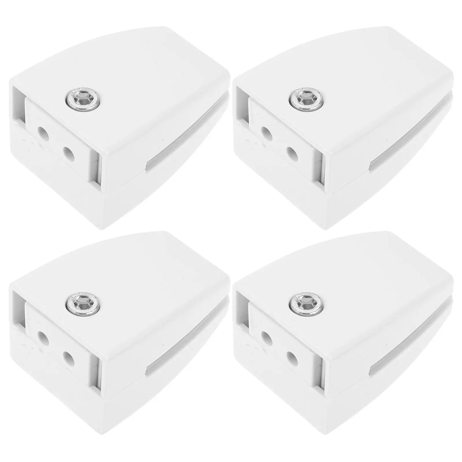 

4 Pcs Screen Clip Desk Partition Clamp Glass Board ABS White Plastic Office School Furniture Teaching Equipment