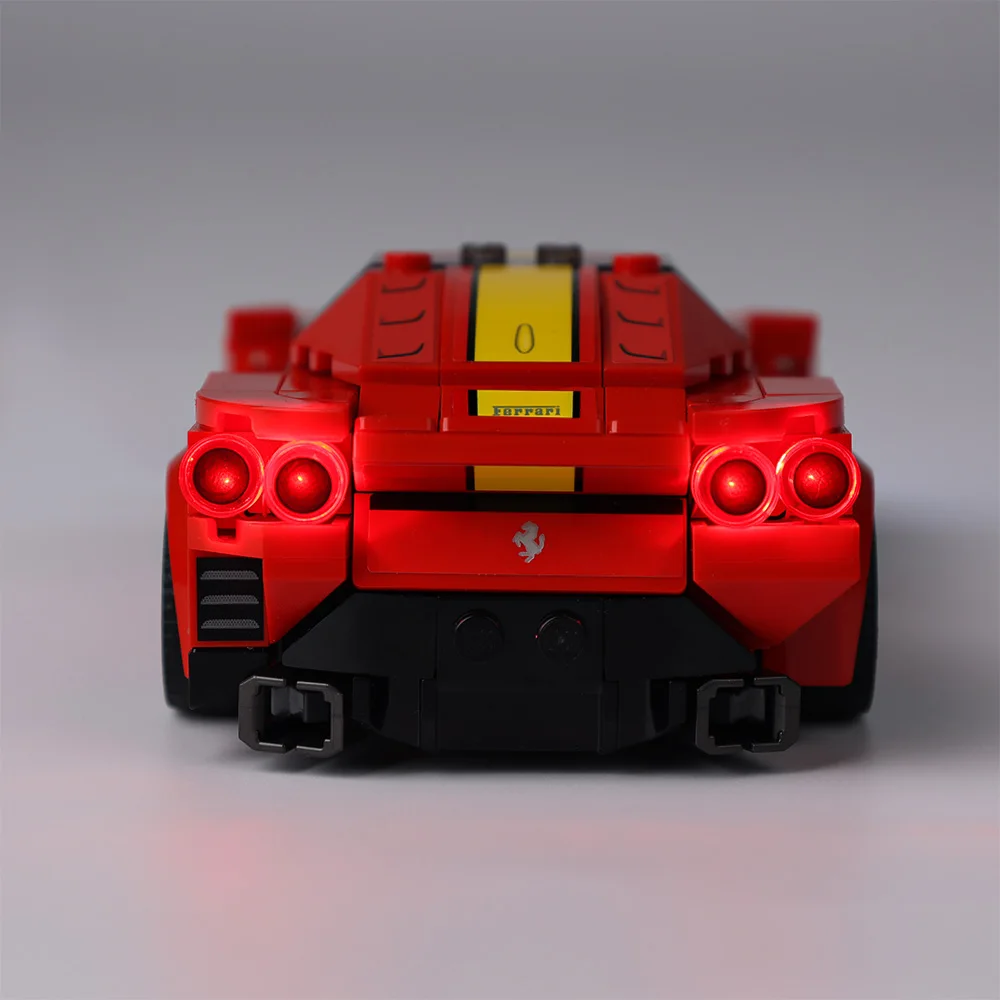 EASYLITE LED Light Set For Speed Champions 76914 Ferrari 812 Competizione Building Blocks DIY Toys No Model