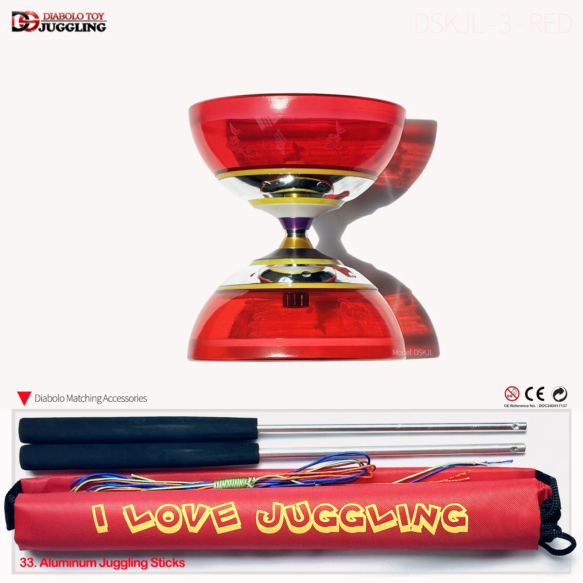 Diabolo Profesional Con Rodamiento Triple – Ideal Para Principiantes Y Expertos